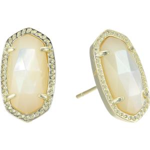 Kendra Scott Ellie Earrings, Fashion Jewelry for Women(GOLD – IVORY MOTHER OF PEARL)