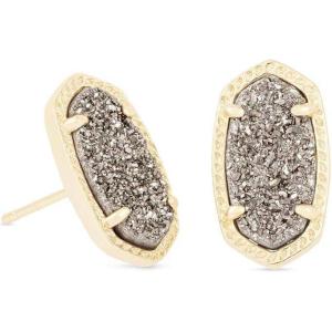 Kendra Scott Ellie Earrings, Fashion Jewelry for Women(GOLD – PLATINUM DRUSY)