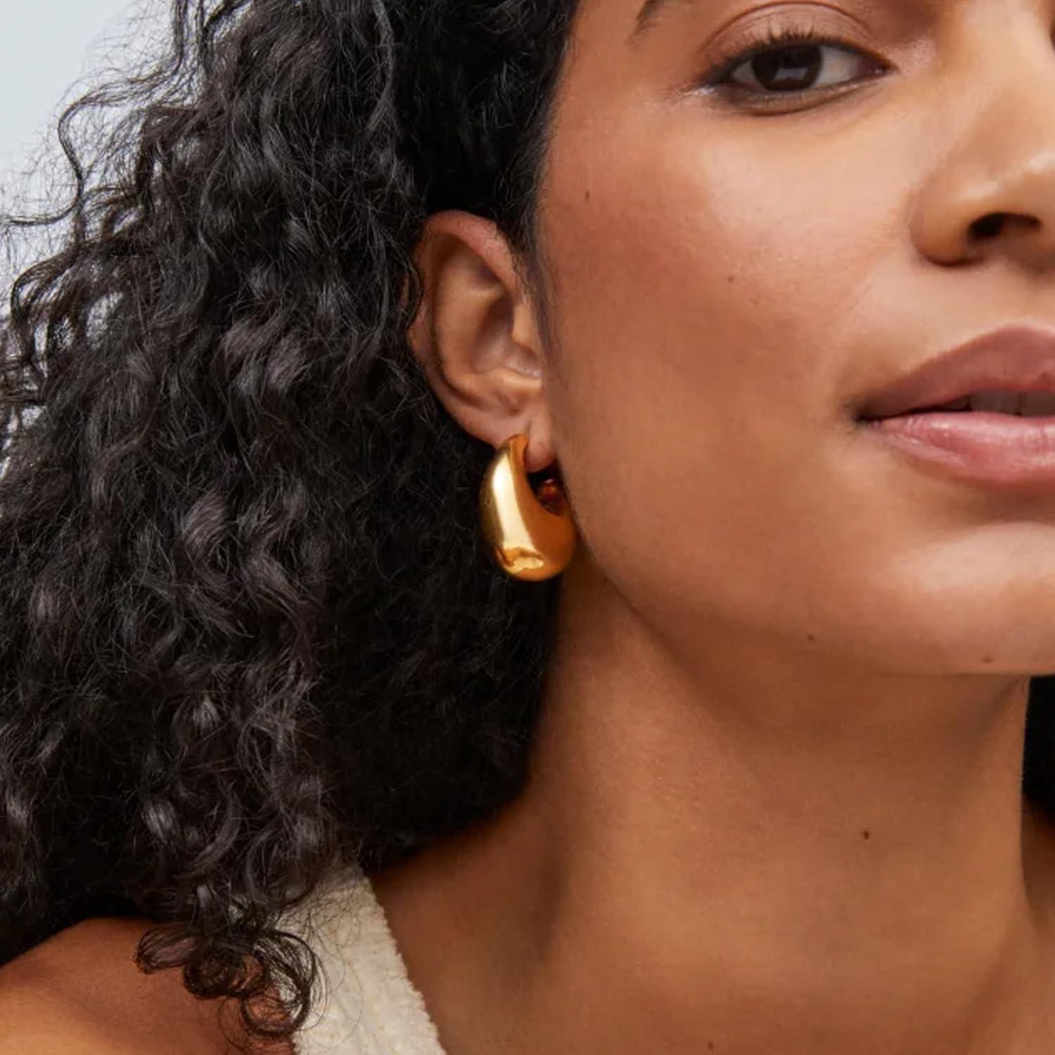 imageKendra Scott Raylyn Hoop Earring 18k Gold Vermeil