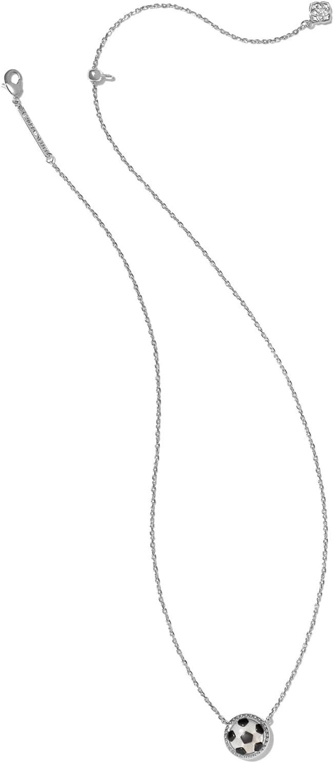 imageKendra Scott Soccer Short Pendant Necklace Fashion Jewelry for WomenRHODIUM