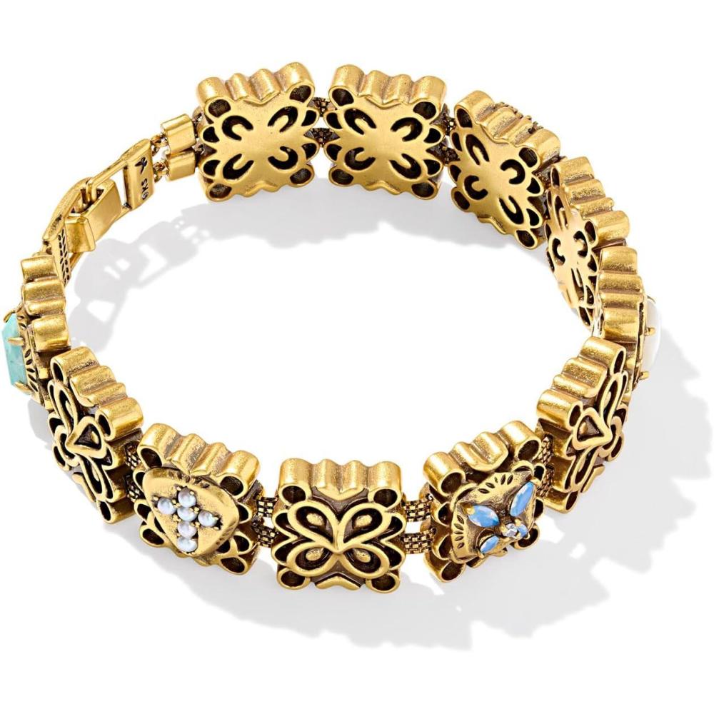 imageKendra Scott Dolly Parton Statement Chain Bracelet in Multi Mix 14k GoldPlated Brass Fashion Jewelry for Women