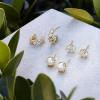 Kendra Scott Cailin Crystal Stud Earrings in White Crystal, Fashion Jewelry for Women(GOLD – WHITE CUBIC ZIRCONIA)