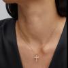 Kendra Scott Cross Crystal Pendant Necklace, Fashion Jewelry for Women(GOLD – WHITE CRYSTAL)