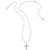 Kendra Scott Cross Crystal Pendant Necklace, Fashion Jewelry for Women(RHODIUM – WHITE CRYSTAL)