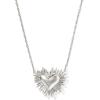 Kendra Scott Dolly Parton Ari Heart Short Pendant Necklace in Light Pink Drusy, Rhodium-Plated Brass, Fashion Jewelry for Women