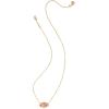 Kendra Scott Dolly Parton Elisa Butterfly Short Pendant Necklace, Fashion Jewelry for Women(LIGHT PINK IRIDESCENT ABALONE)