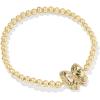 Kendra Scott Haley Bow Stretch Bracelet, Fashion Jewelry for Women(GOLD – BLUSH IVORY MOTHER OF PEARL)