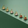 Kendra Scott Mini Ari Heart Stud Earring, Fashion Jewelry for Women(GOLD – BUBBLEGUM PINK OPAL)