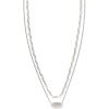 Kendra Scott Brooke Multi-Strand Necklace for Women, Fashion Jewelry(RHODIUM METAL)