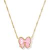 Kendra Scott Haley Bow Short Pendant Necklace, Fashion Jewelry for Women(GOLD – BLUSH IVORY MOTHER OF PEARL)