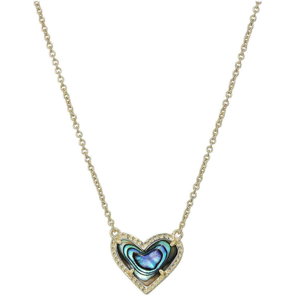imageKendra Scott Ari Heart Adjustable Length Pendant Necklace for Women Fashion JewelryGOLD ABALONE SHELL