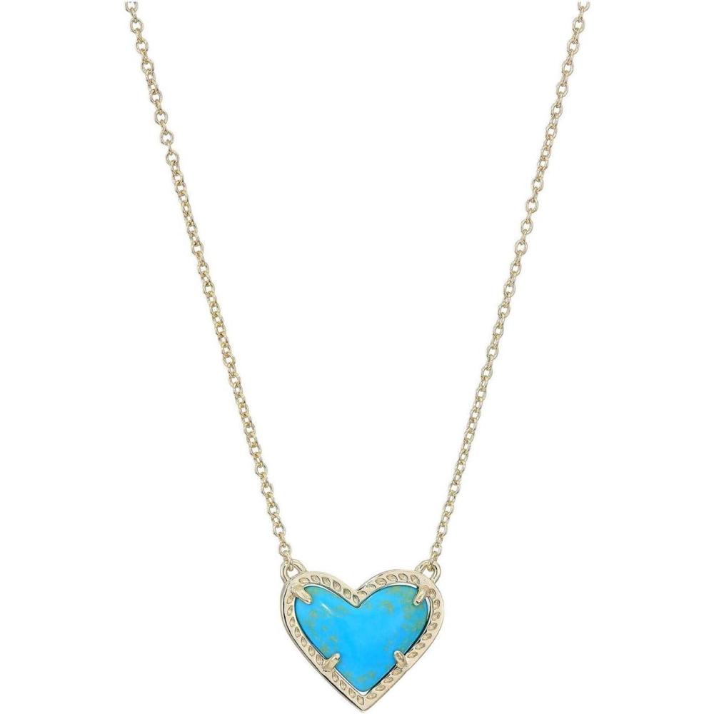 imageKendra Scott Ari Heart Adjustable Length Pendant Necklace for Women Fashion JewelryGOLD TURQUOISE MAGENSITE