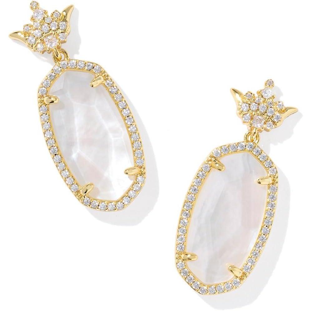 imageKendra Scott Disney Dana Princess Drop Earrings Fashion Jewelry for WomenGOLD IVORY MOTHER OF PEARL