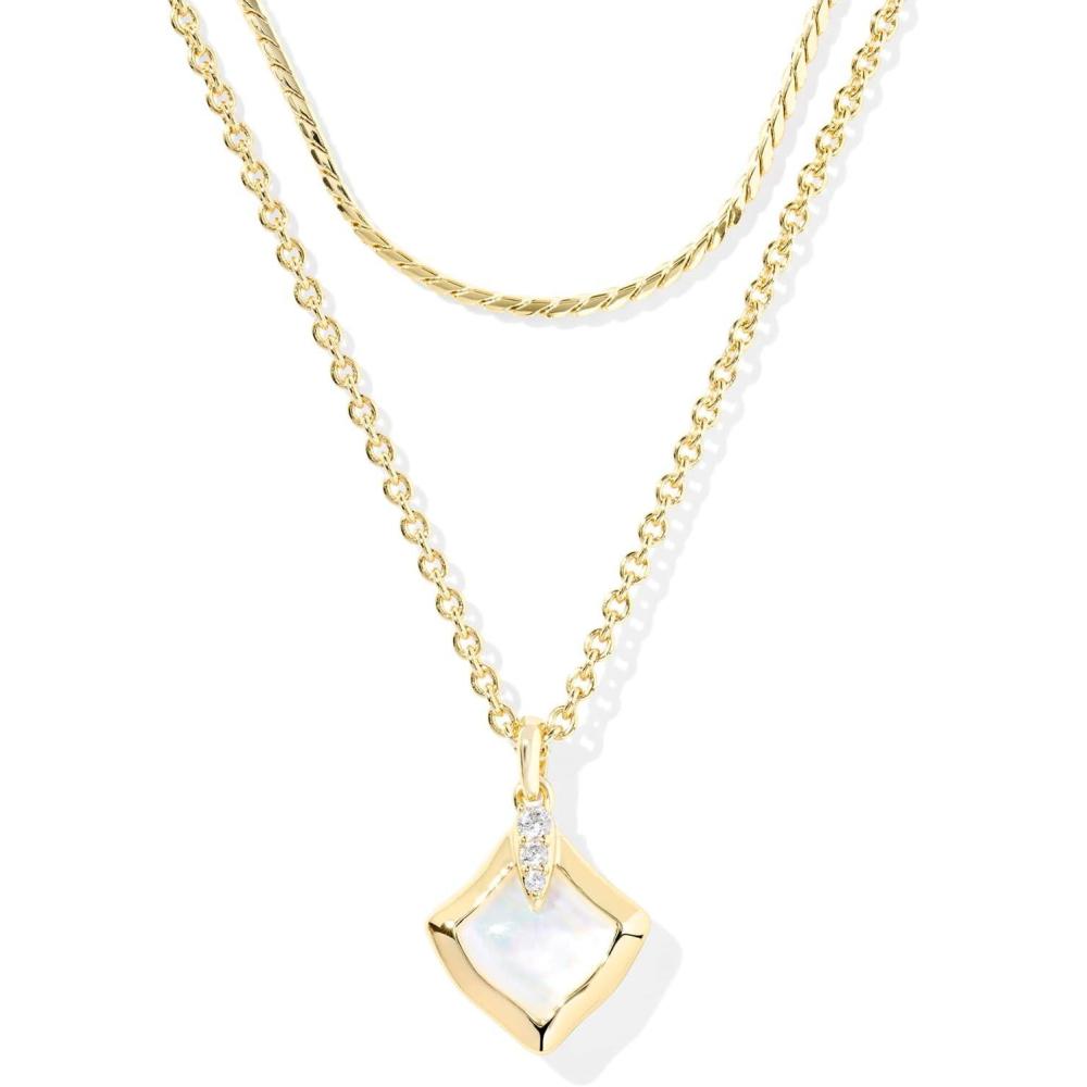 imageKendra Scott Joelle Multi Strand Necklace Fashion Jewelry for WomenIVORY MOTHER OF PEARL