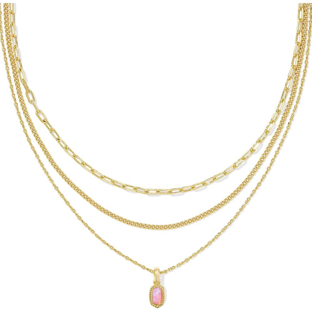 imageKendra Scott Mini Elisa Triple Strand Necklace Fashion Jewelry for WomenCARNATION KYOCERA OPAL