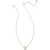 Kendra Scott Brynne Shell Short Pendant Necklace, Fashion Jewelry for Women(IVORY MOTHER OF PEARL)