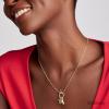 Kendra Scott Disney Princess Charm Pendant Necklace in White Mix, 14k Gold-Plated Brass, Fashion Jewelry for Women