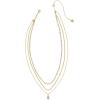 Kendra Scott Mini Elisa Triple Strand Necklace, Fashion Jewelry for Women(LIGHT TEAL KYOCERA OPAL)