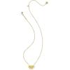 Kendra Scott Samantha Sun Short Pendant Necklace, Fashion Jewelry for Women(YELLOW OPALESCENT RESIN)