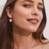 Kendra Scott x Disney Minnie Mouse Drop Earrings, Fashion Jewelry for Women(RHODIUM – WHITE PEARL)