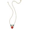 Kendra Scott x Disney Snow White Heart Statement Necklace, 14K Gold-Plated, Fashion Jewelry for Women