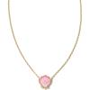 Kendra Scott Brynne Shell Short Pendant Necklace, Fashion Jewelry for Women(BLUSH MOTHER OF PEARL)