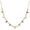 Kendra Scott x Disney Mickey Mouse and Minnie Mouse Tennis Necklace, Fashion Jewelry for Women(GOLD – MULTI MIX)