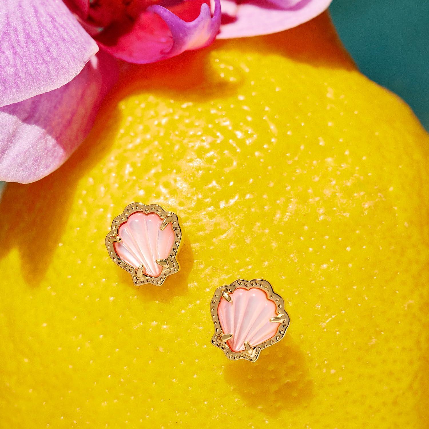 imageKendra Scott Brynne Shell Stud Earrings Fashion Jewelry for WomenIVORY MOTHER OF PEARL