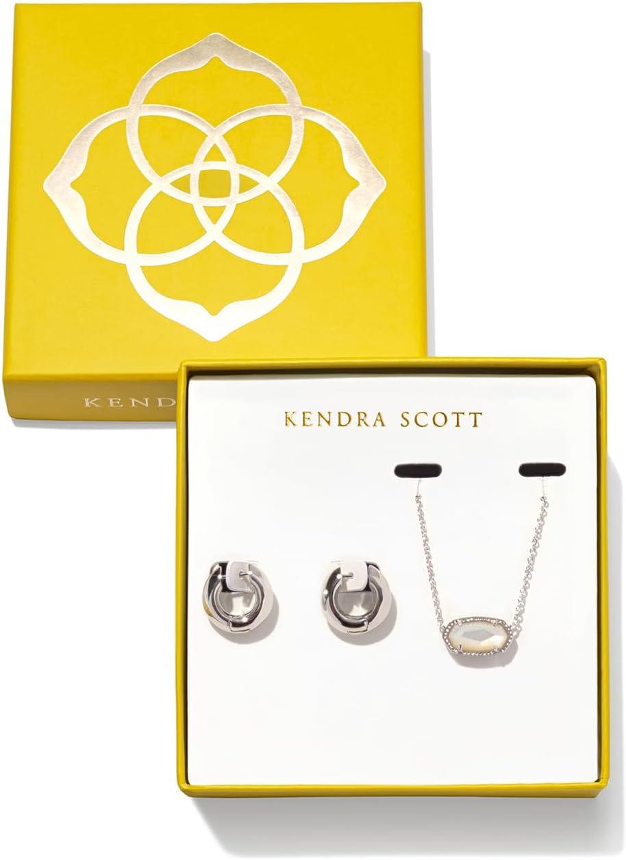imageKendra Scott Elisa Mikki Gift Set Fashion Jewelry for WomenRHODIUM IVORY MOTHER OF PEARL