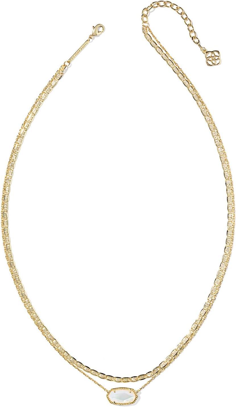 imageKendra Scott Elisa Multi Strand Necklace for Women Fashion JewelryGOLD IVORY MOTHER OF PEARL