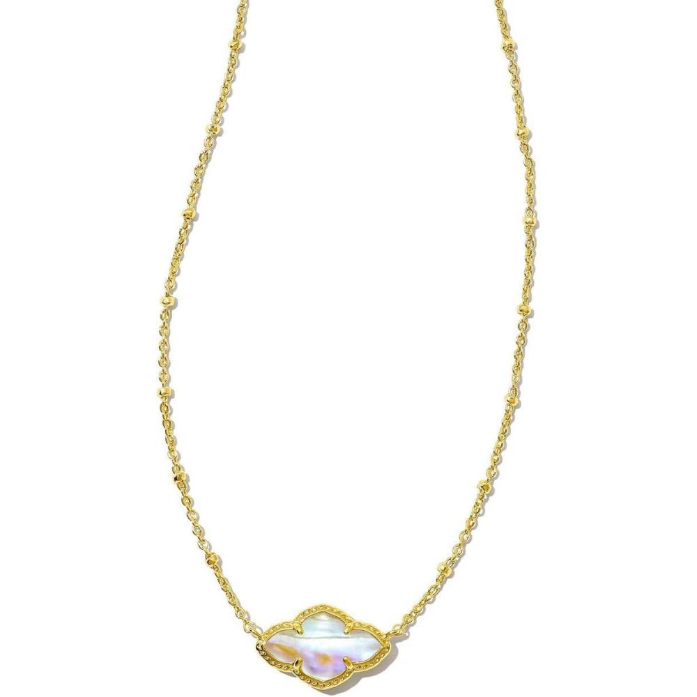 imageKendra Scott Abbie Pendant Necklace Fashion Jewelry for WomenGOLD  IRIDESCENT ABALONE