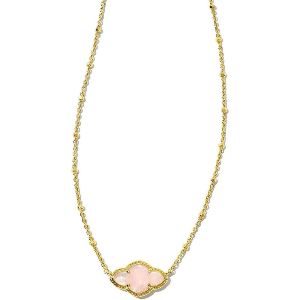 imageKendra Scott Abbie Pendant Necklace Fashion Jewelry for WomenGOLD  ROSE QUARTZ