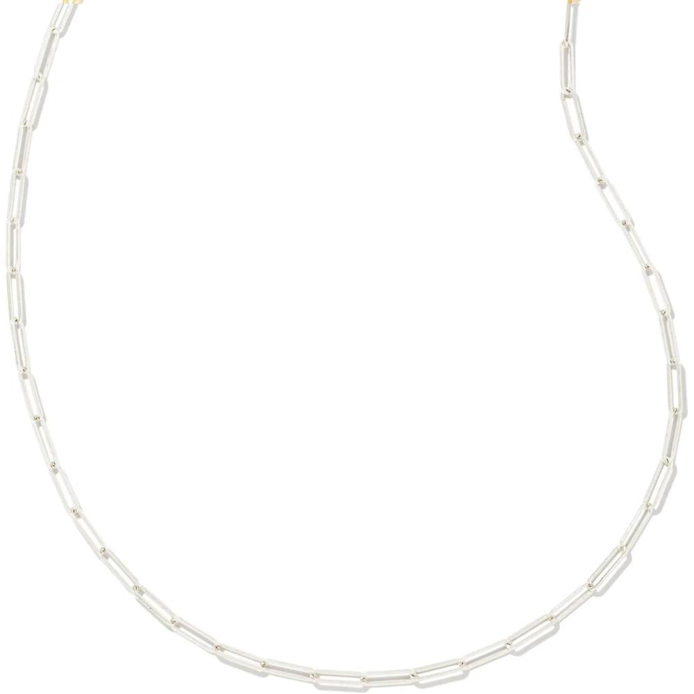 imageKendra Scott Courtney Paperclip Necklace Fashion Jewelry for WomenRHODIUM