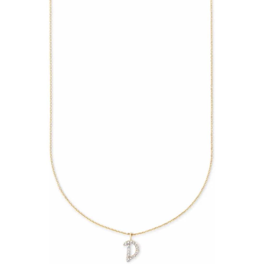 imageKendra Scott Diamond Letter AZ Pendant Necklace Fine Jewelry For WomenLETTER D