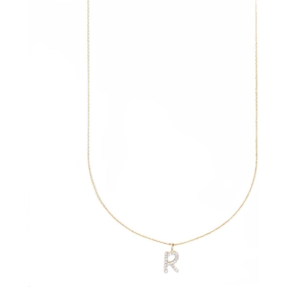 imageKendra Scott Diamond Letter AZ Pendant Necklace Fine Jewelry For WomenLETTER R