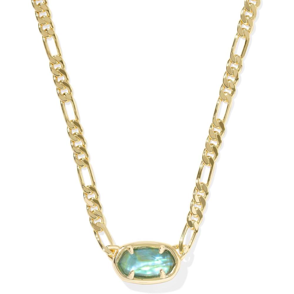 imageKendra Scott Elisa Figaro Chain Short Pendant Necklace Fashion Jewelry for WomenGOLD  DEEP AQUA ILLUSION
