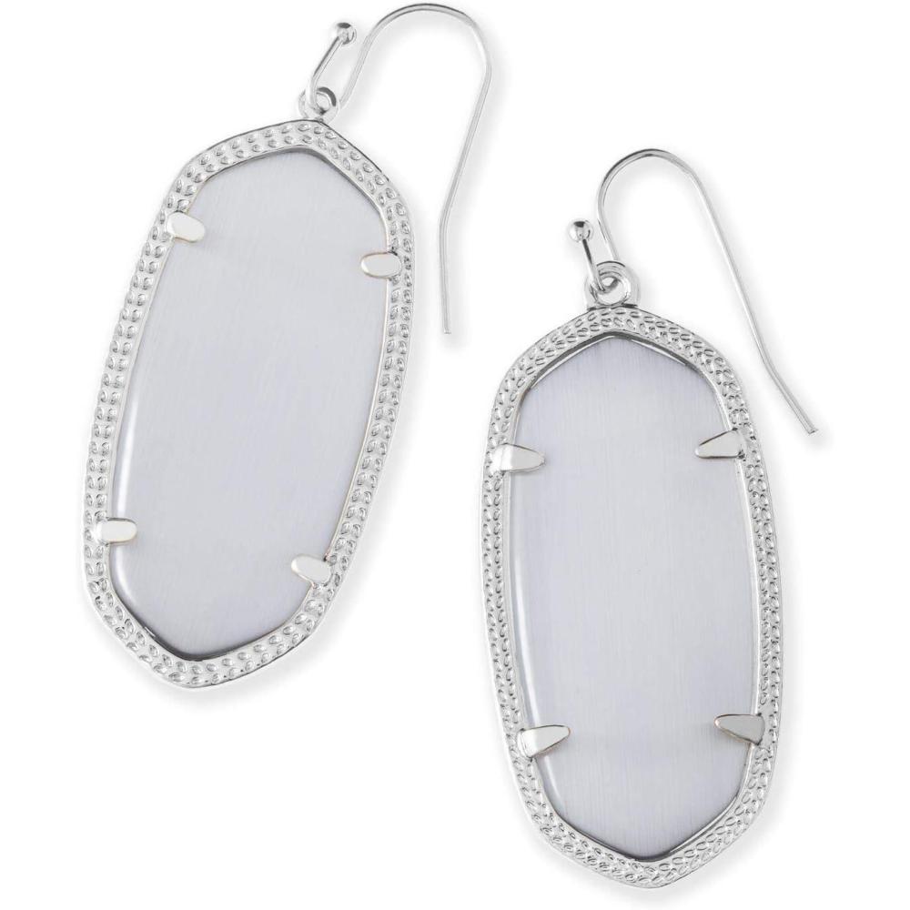 imageKendra Scott Elle Drop Earrings for WomenRHODIUM  SLATE CATS EYE