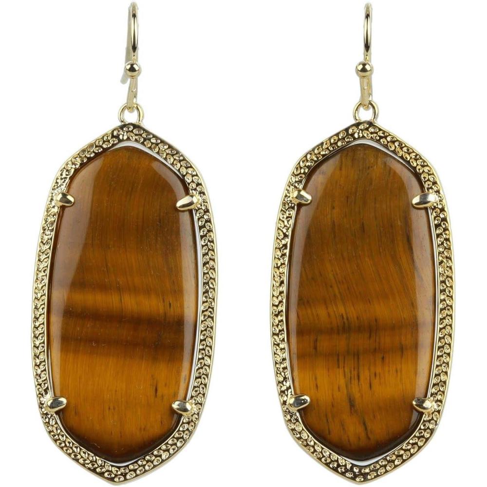 imageKendra Scott Elle Drop Earrings for WomenTigers Eye
