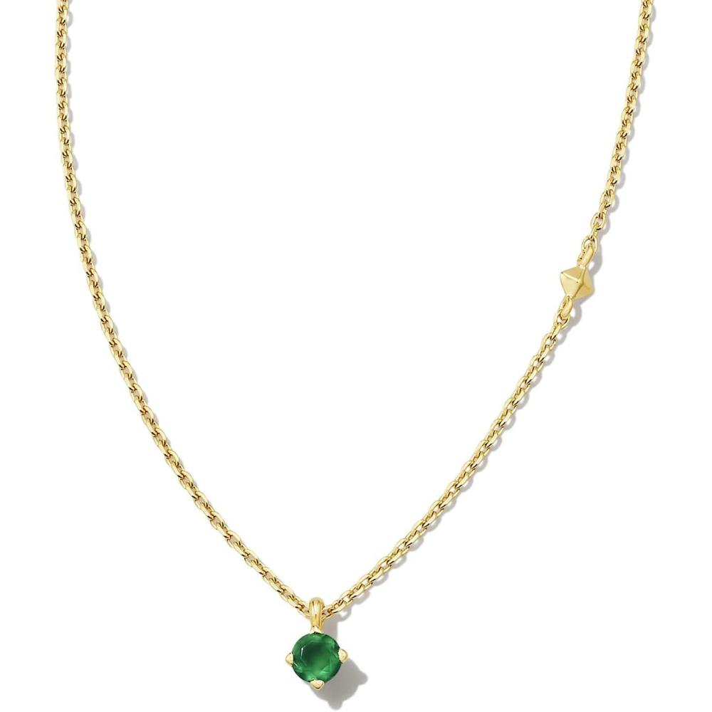 imageKendra Scott Maisie 18K Gold Vermeil Pendant NecklaceGREEN ONYX