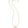 Kendra Scott Abbie Pendant Necklace, Fashion Jewelry for Women(GOLD – ROSE QUARTZ)