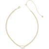 Kendra Scott Elisa Beaded Necklace, Fashion Jewelry for Women(IVORY MOTHER OF PEARL)