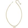 Kendra Scott Elisa Multi Strand Necklace for Women, Fashion Jewelry(GOLD – IRIDESCENT DRUSY)