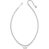 Kendra Scott Elisa Multi Strand Necklace for Women, Fashion Jewelry(RHODIUM – IRIDESCENT DRUSY)