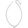 Kendra Scott Elisa Multi Strand Necklace for Women, Fashion Jewelry(RHODIUM – IVORY MOTHER OF PEARL)
