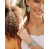Kendra Scott Elle Drop Earrings for Women(GOLD – BRONZE VEINED TURQUOISE)