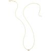 Kendra Scott Marisa 18k Yellow Gold Oval Solitaire Pendant Necklace(RAINBOW MOONSTONE)