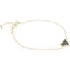 Kendra Scott Ari Heart Link Chain Bracelet for Women, Fashion Jewelry(Gold Black Drusy)