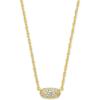 GOLD - WHITE CUBIC ZIRCONIA