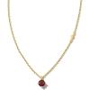 Kendra Scott Maisie 18K Gold Vermeil Pendant Necklace(RED GARNET)
