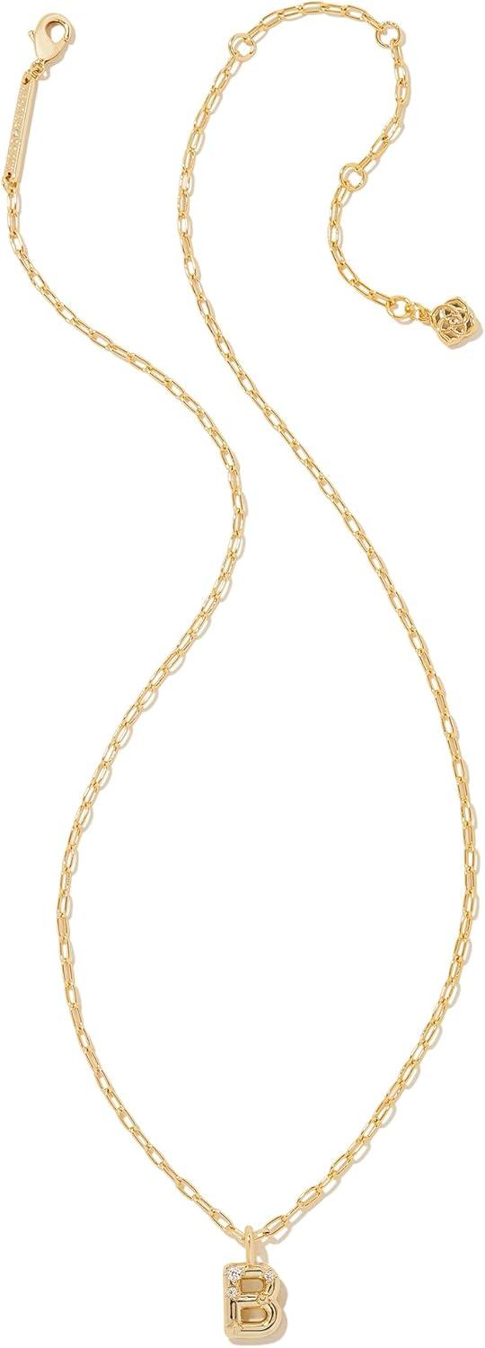 imageKendra Scott Crystal Letter Short Pendant Necklace Fashion Jewelry for WomenLetter B GOLDPLATED